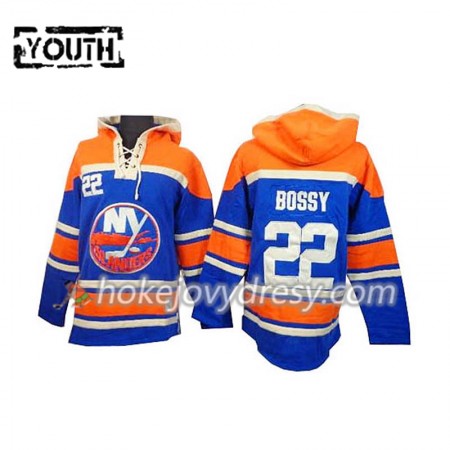 New York Islanders Mike Bossy22 Modrá Sawyer Mikiny Hooded - Dětské